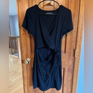Abercrombie & Fitch wrap cutout mini dress